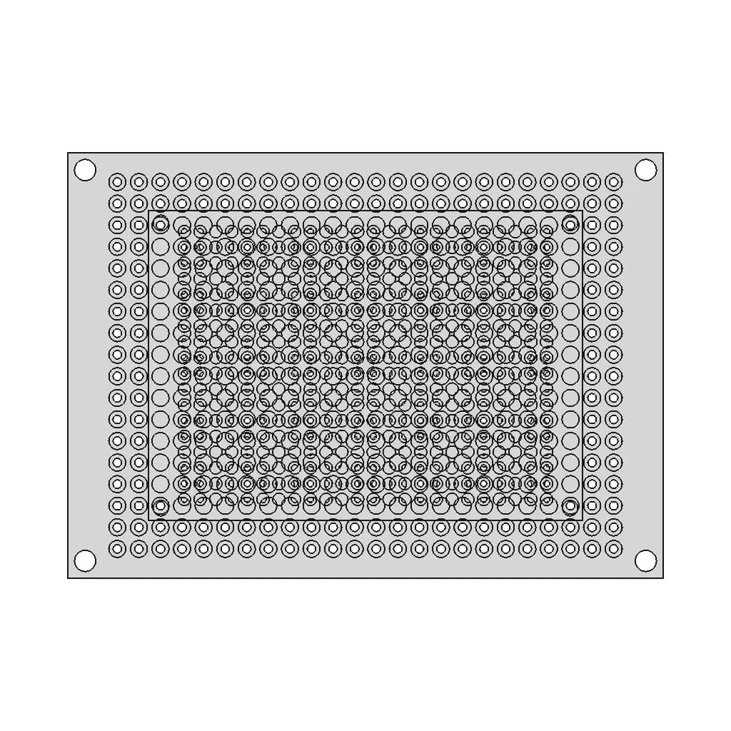 Pcb Prototype Development Board 50X70Mm | 3D Engineering Design File_0_0_degree_snapshot