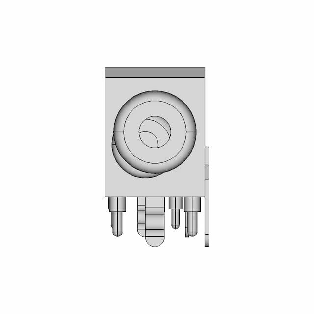 Pcb Mount 90 Degree 1-Rca 972 (Av1-8.4-9A) - Standard Mechanical Component