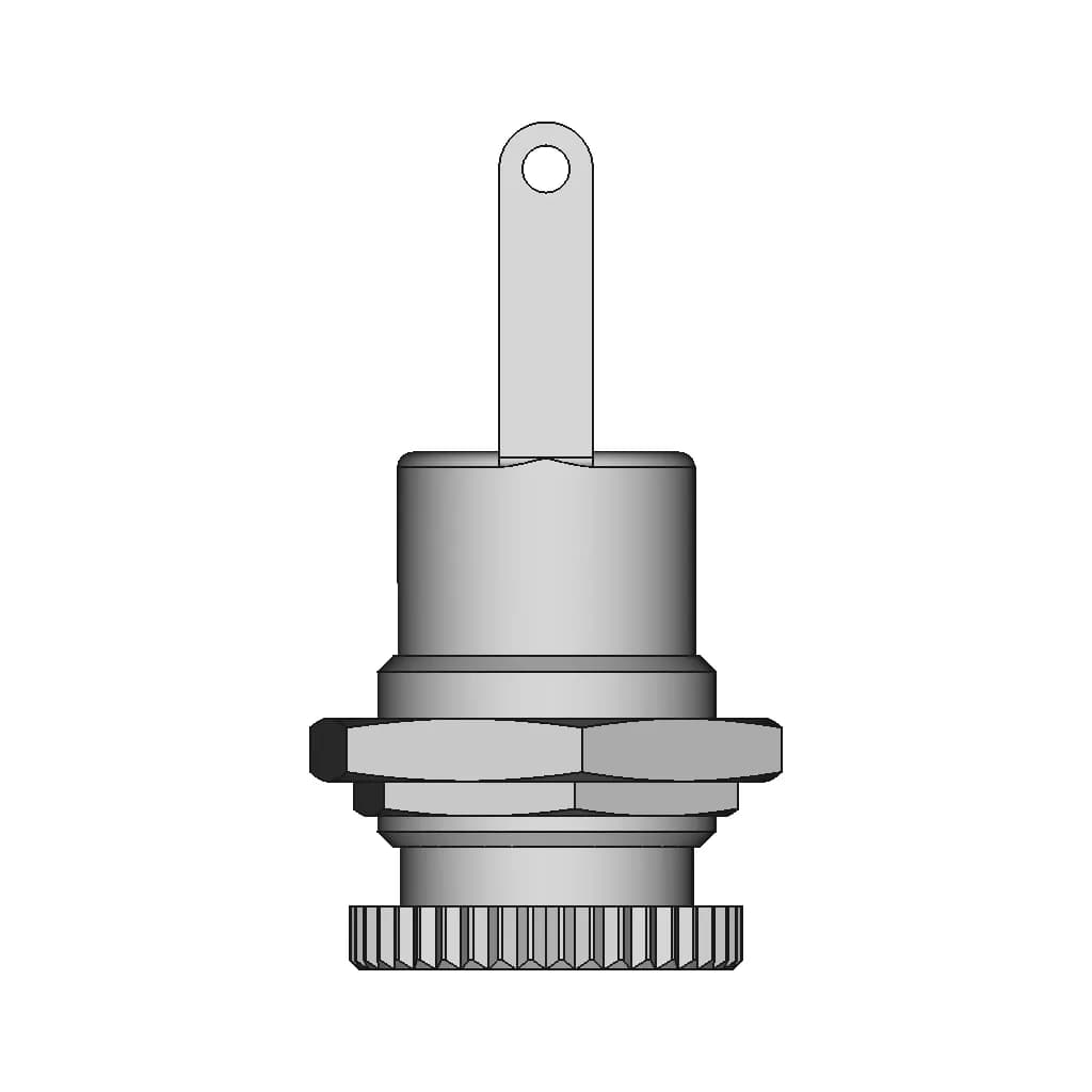 Dc-099 5.5Mm Connector | High-Quality CAD Model_270_0_degree_snapshot