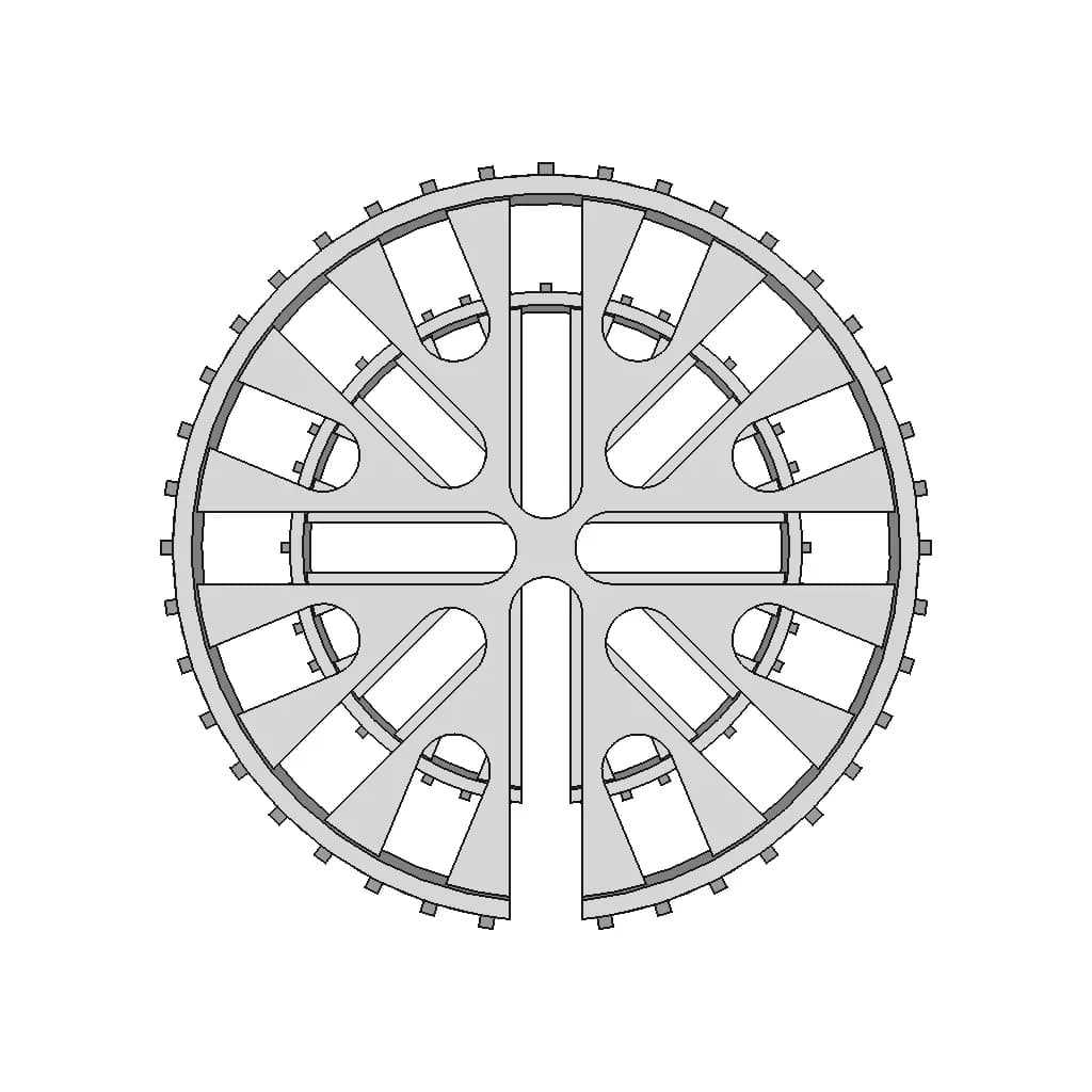 Cable Comb - 3D Printed | High-Quality CAD Model_270_0_degree_snapshot