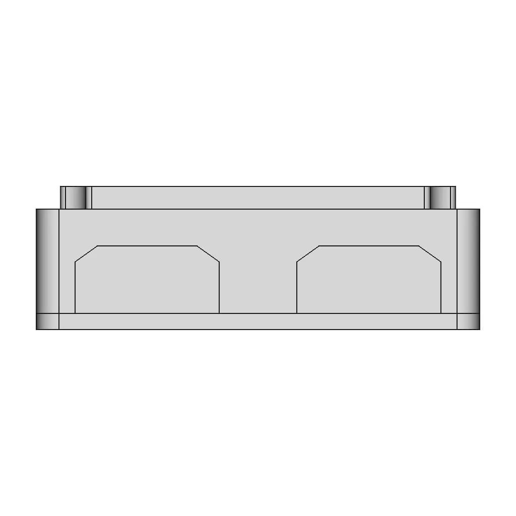Heavy Duty Bus Bar 300A (4Xm8) - Downloadable CAD Representation_0_0_degree_snapshot