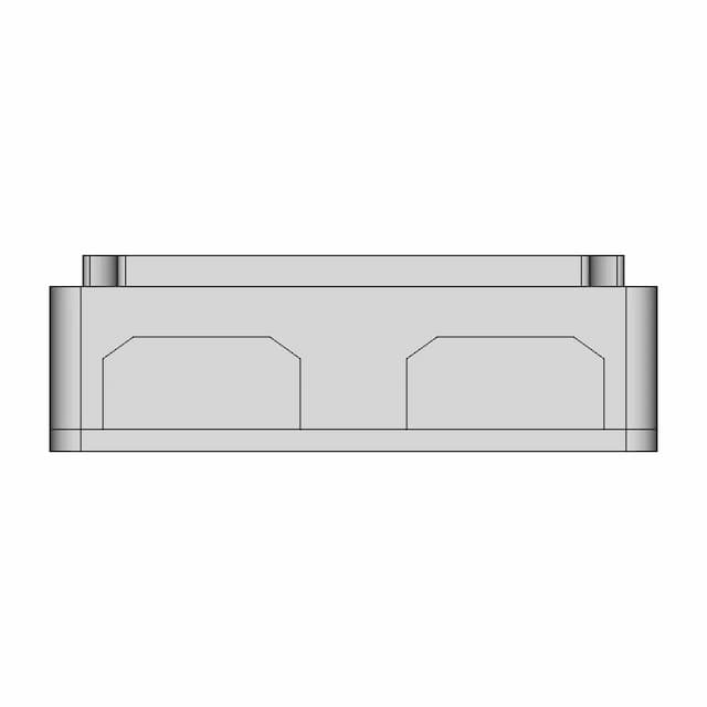 Heavy Duty Bus Bar 300A (4Xm8) - Downloadable CAD Representation