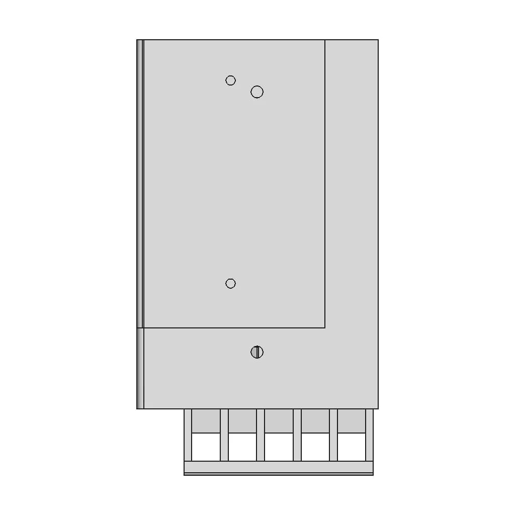 Rs-25 Series Meanwell Power Supply - Downloadable CAD Representation_90_0_degree_snapshot