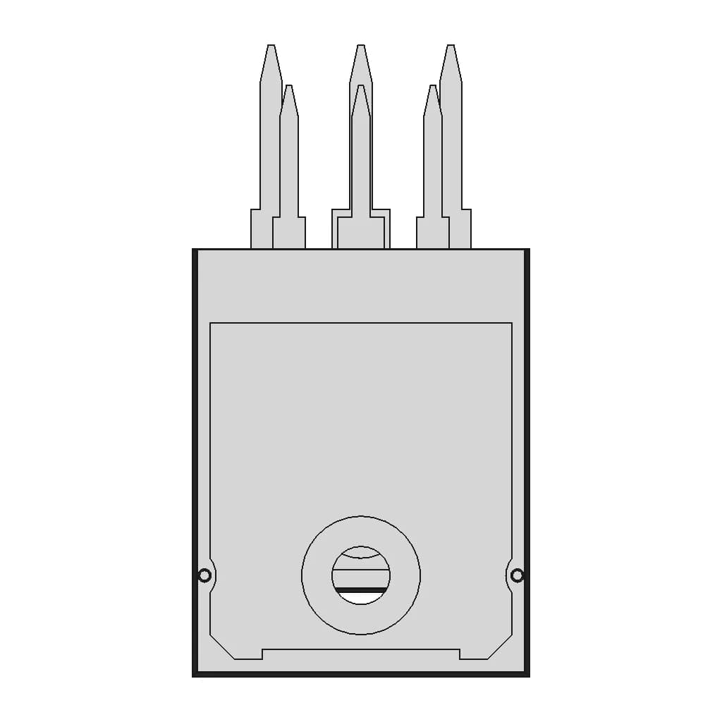 Through Hole Transistor | High-Quality CAD Model_270_0_degree_snapshot