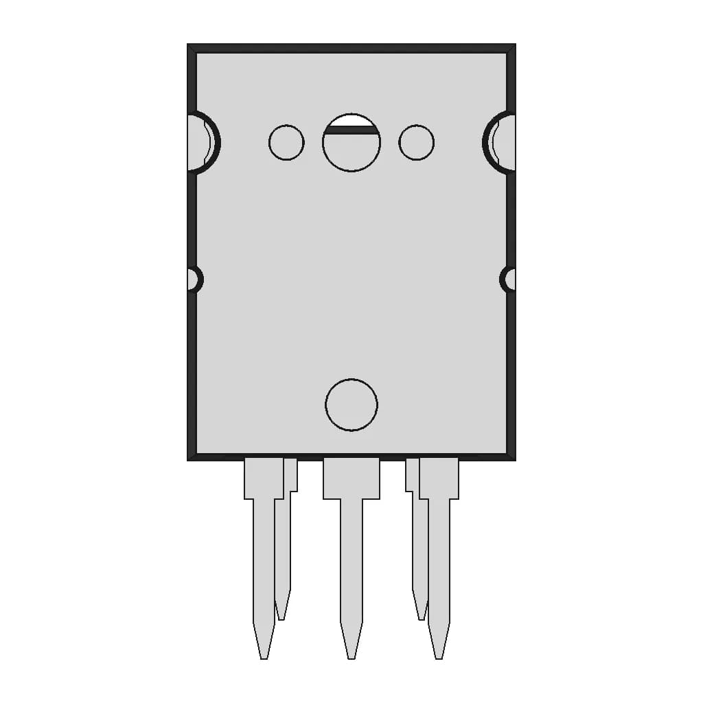 Through Hole Transistor | High-Quality CAD Model_90_0_degree_snapshot
