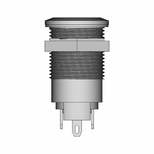 12Mm Metal Push Button Switch With Led | 3D Engineering Design File