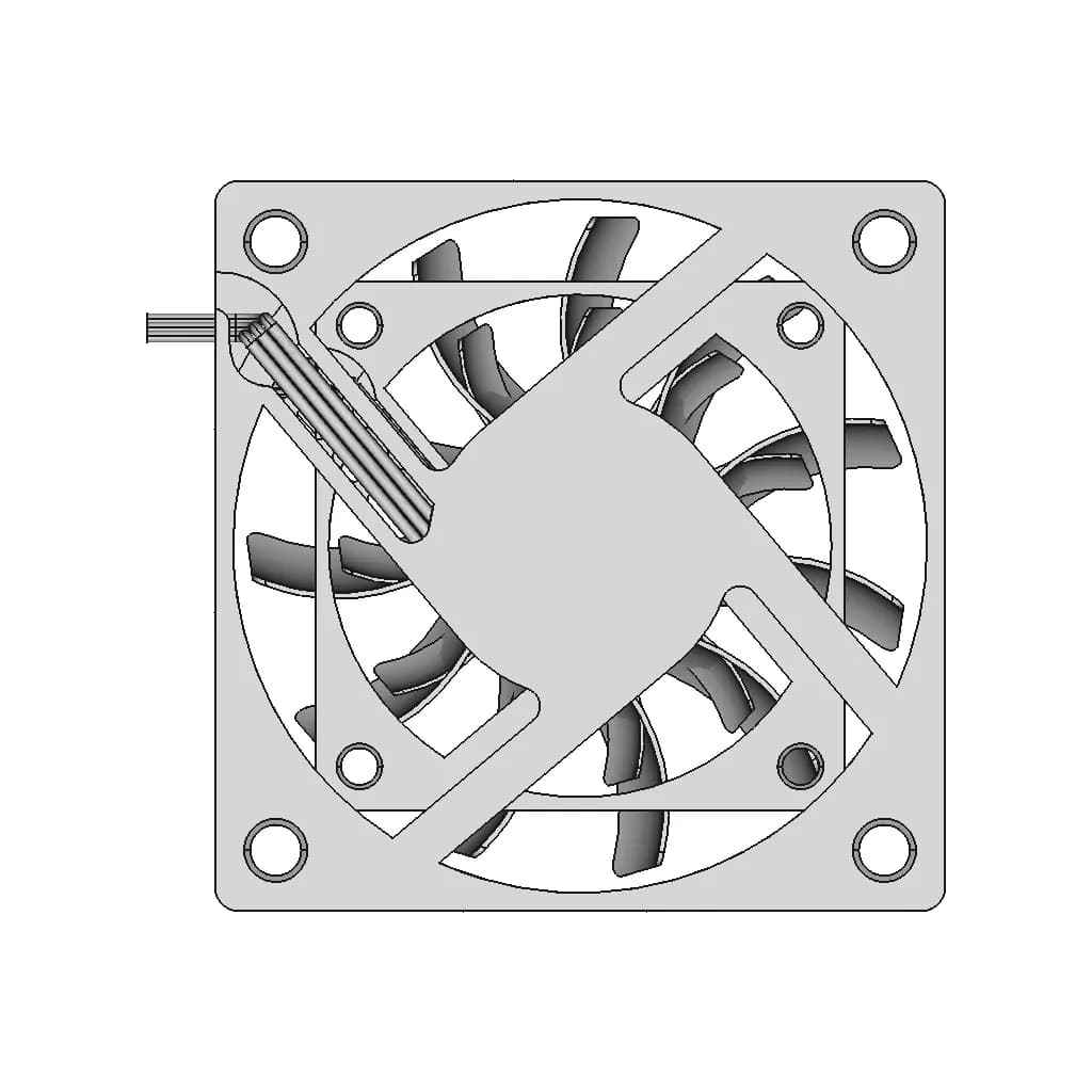 Deepcool Xfan 60 - Downloadable CAD Representation_0_0_degree_snapshot