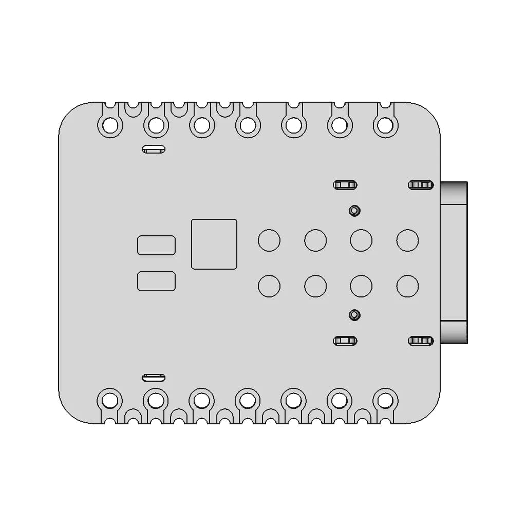 Seeed Studio Xiao Esp32S3 Plus | 3D Engineering Design File_90_0_degree_snapshot