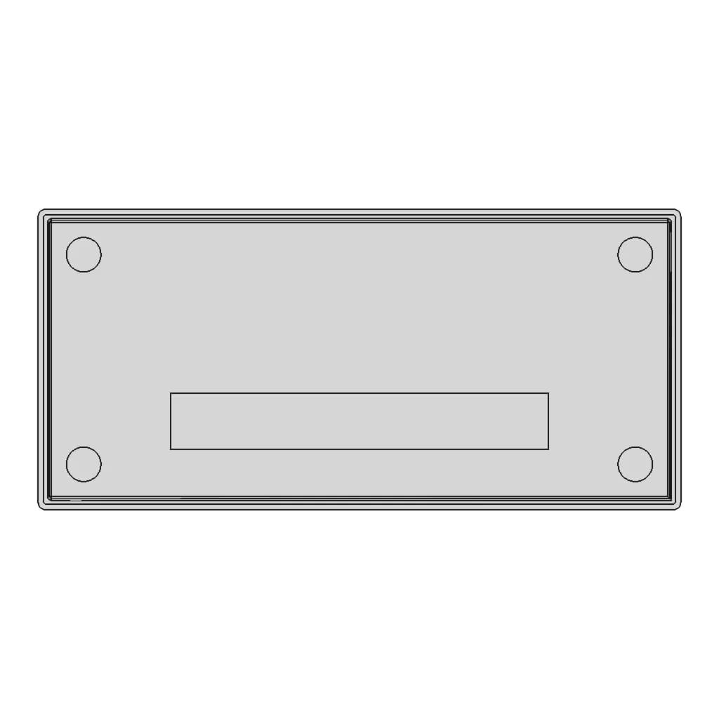 Thinkpad Universal Usb-C Dock(40Ay) - Downloadable CAD Representation_90_0_degree_snapshot