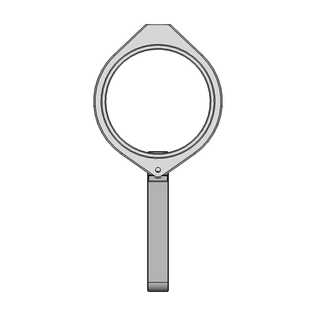 Highsider Lamp Holder Set Xs For 47-54 Mm Forks - Downloadable CAD Representation_0_0_degree_snapshot