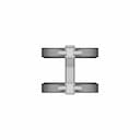 Highsider Lamp Holder Set Xs For 47-54 Mm Forks - Downloadable CAD Representation_270_0_degree_snapshot