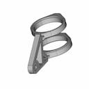 Highsider Lamp Holder Set Xs For 47-54 Mm Forks - Downloadable CAD Representation_60_30_degree_snapshot