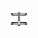 Highsider Lamp Holder Set Xs For 47-54 Mm Forks - Downloadable CAD Representation_90_0_degree_snapshot