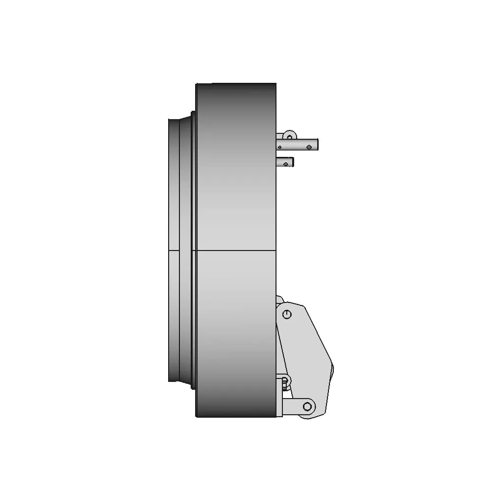 Quick Opening Closure - Standard Mechanical Component_90_0_degree_snapshot