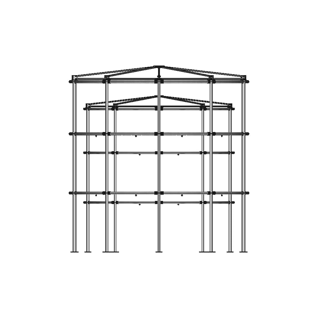 Каркасное Разборное Строение | High-Quality CAD Model_0_0_degree_snapshot