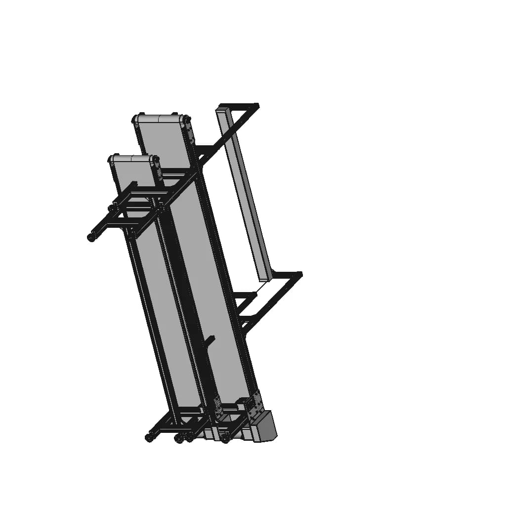 Conveyor 300X2300X500 | High-Quality CAD Model_60_30_degree_snapshot