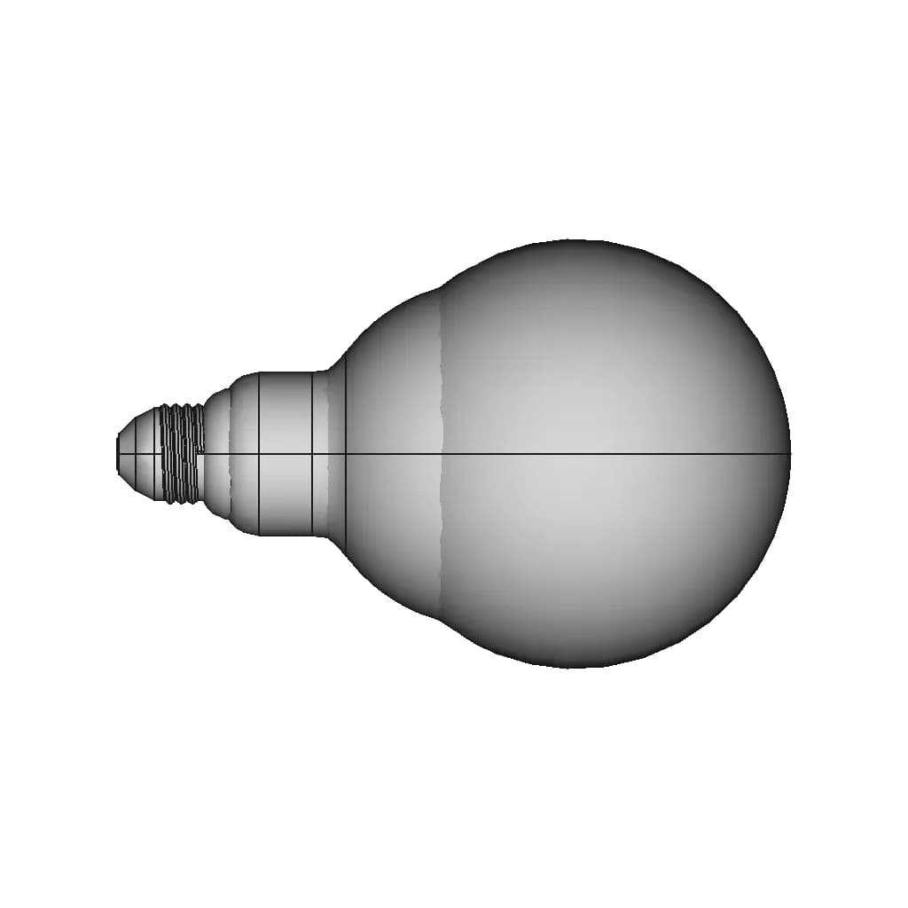 Edison Screw Led Lightbulb | 3D Engineering Design File_0_270_degree_snapshot