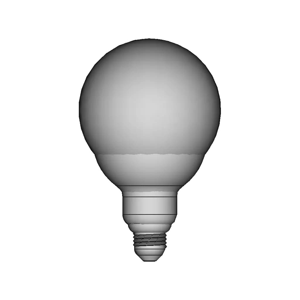Edison Screw Led Lightbulb | 3D Engineering Design File_90_0_degree_snapshot