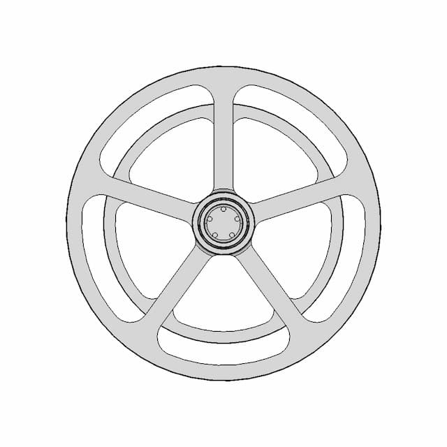 Cable Unwinding Wheel | High-Quality CAD Model