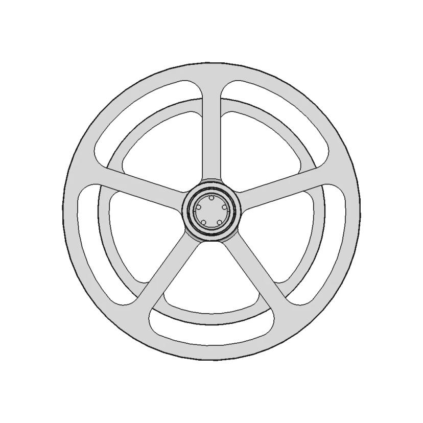 Cable Unwinding Wheel | High-Quality CAD Model