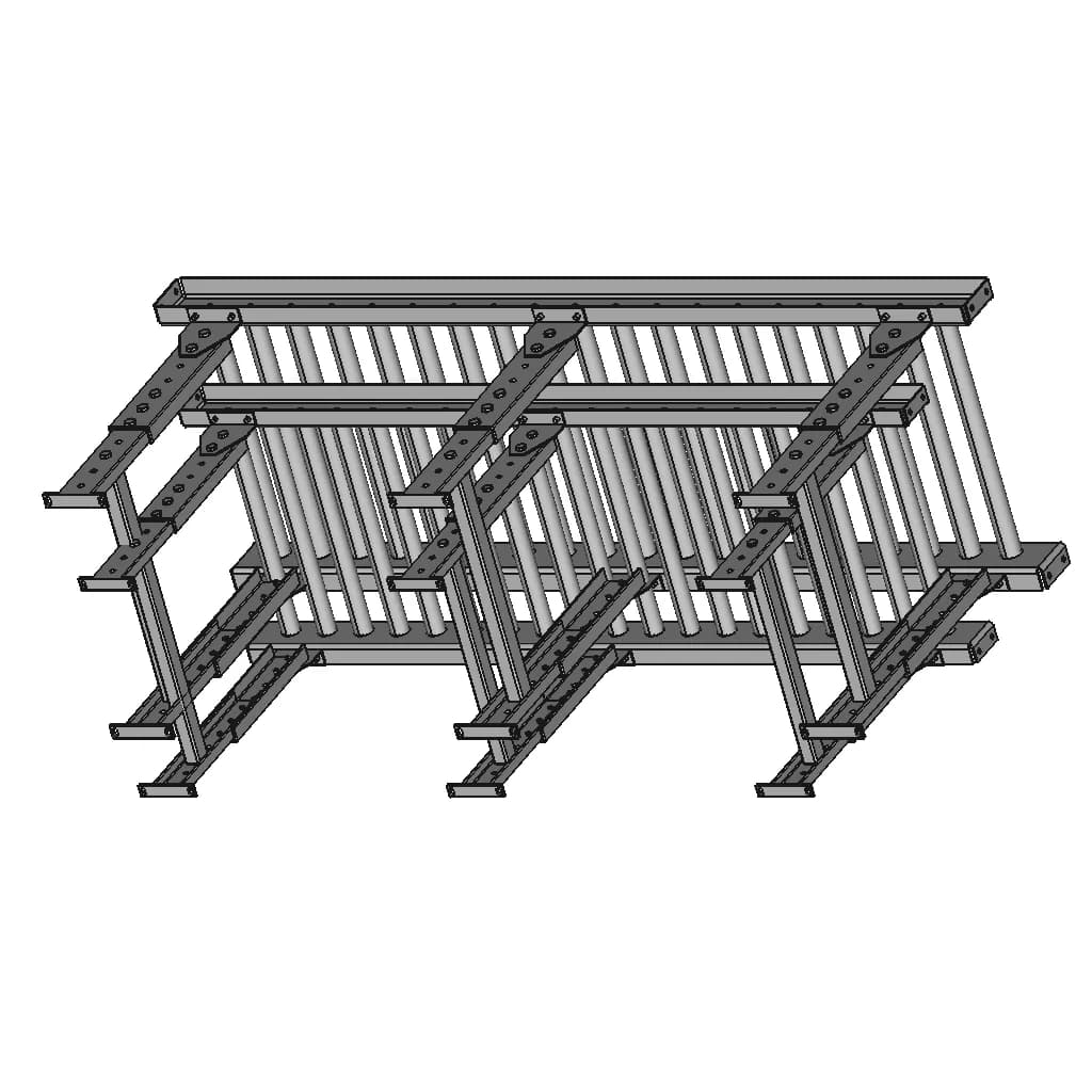 Roller Conveyor - Standard Mechanical Component_60_30_degree_snapshot