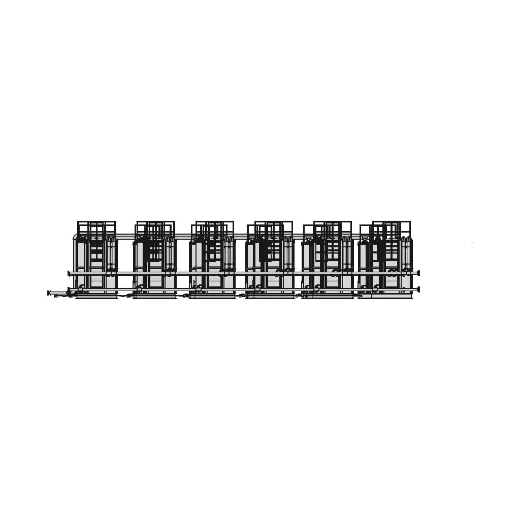 Line Of 6 Connected 75 Cubic Meters Oil Tanks - Standard Mechanical Component_0_90_degree_snapshot