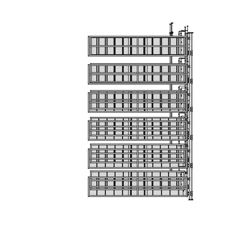 Line Of 6 Connected 75 Cubic Meters Oil Tanks - Standard Mechanical Component_90_0_degree_snapshot