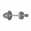 Sample Shaft With Mounting Plates, Angle Clutch And Gear | High-Quality CAD Model_60_30_degree_snapshot