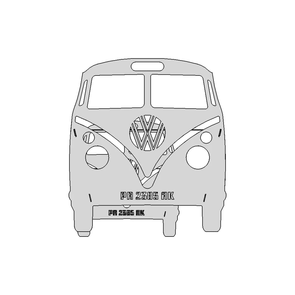 Vw Caravan Sheet Metal Fire Pit | 3D Engineering Design File_0_0_degree_snapshot