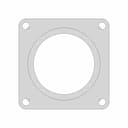 Thin Plate With 5 Holes And Curved Fillet - Standard Mechanical Component_0_0_degree_snapshot