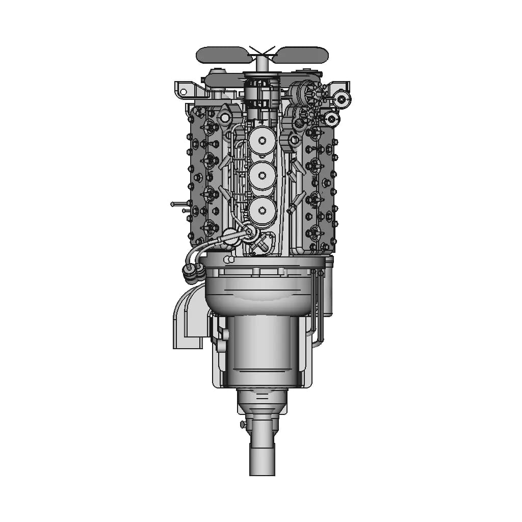 V8 Flathead Engine - Mercury 51 | 3D Engineering Design File_270_0_degree_snapshot