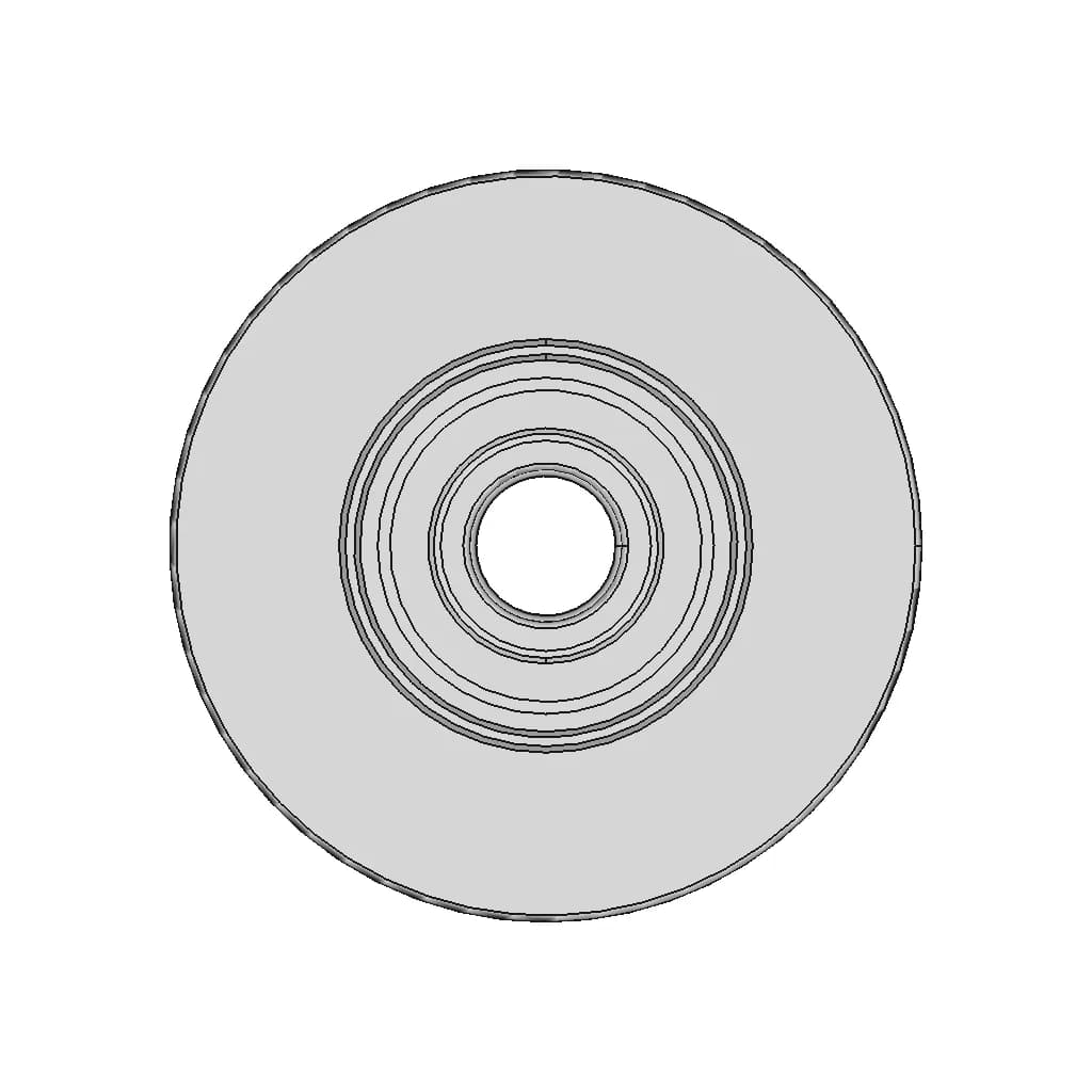 Metal Roller With Bearing 12X60X20 Mm, U-Shaped Groove - Standard Mechanical Component_0_270_degree_snapshot