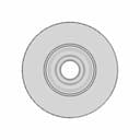 Metal Roller With Bearing 12X60X20 Mm, U-Shaped Groove - Standard Mechanical Component_0_270_degree_snapshot