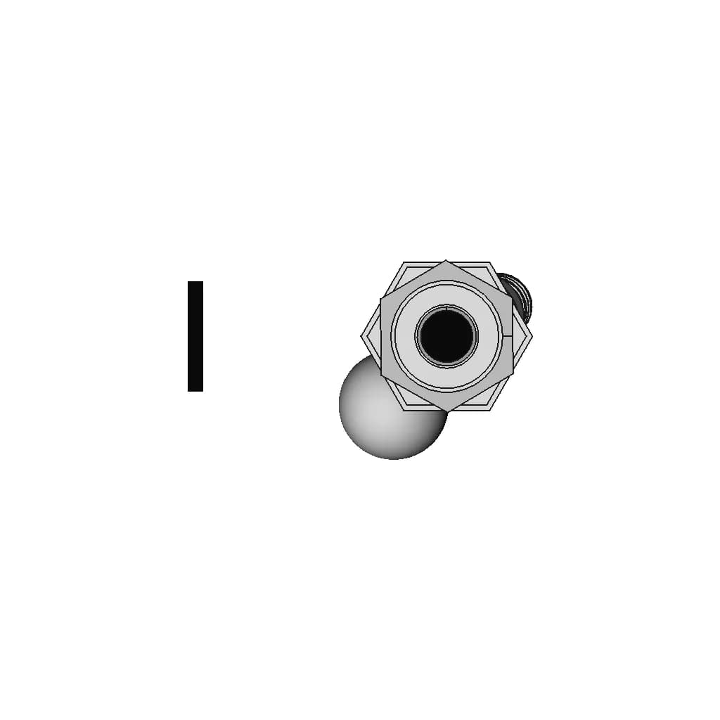 Przegub Prosty M5 Ciagnacy Z Oringiem - Downloadable CAD Representation_0_270_degree_snapshot
