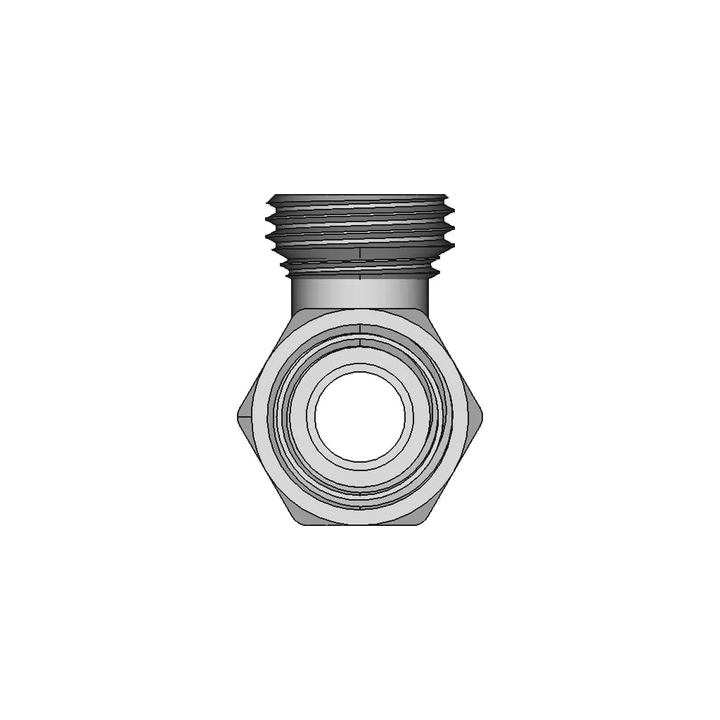 Noyon & Thiebault 1/2" Tee Fitting - 3 Configurations - Downloadable CAD Representation_0_270_degree_snapshot