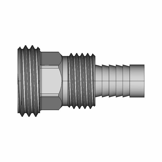 Per Ø12 Mm Compression Fitting - 1/2" Male | High-Quality CAD Model
