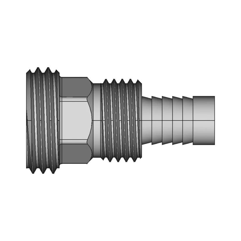 Per Ø12 Mm Compression Fitting - 1/2" Male | High-Quality CAD Model