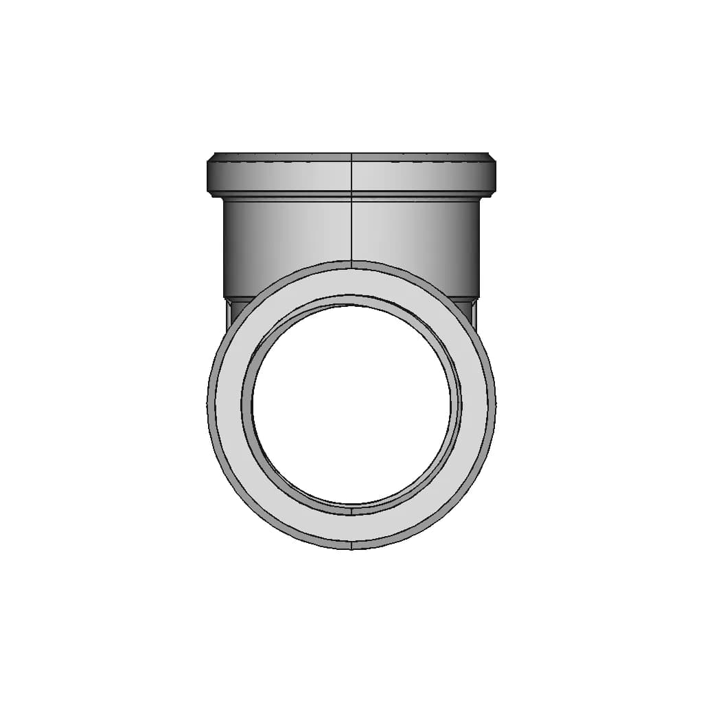Tecuro 1/2" Female Brass Tee Fitting - Downloadable CAD Representation_0_270_degree_snapshot