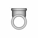 Tecuro 1/2" Female Brass Tee Fitting - Downloadable CAD Representation_0_90_degree_snapshot