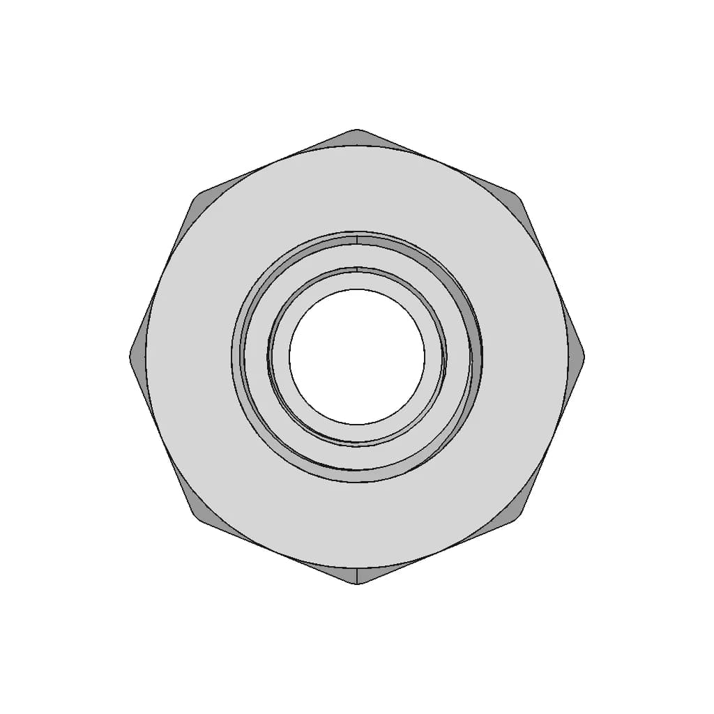 Brass 1" Female To 1/2" Male Fitting - Downloadable CAD Representation_0_90_degree_snapshot