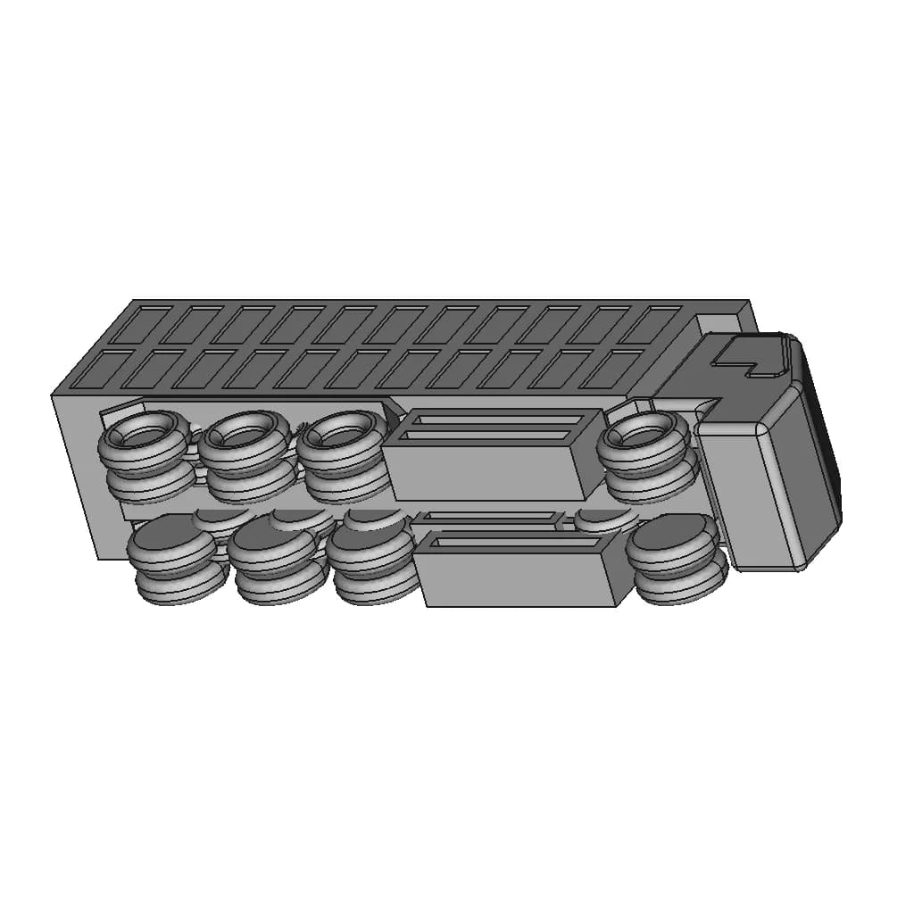 Truck (Lowpoly) - Downloadable CAD Representation_60_30_degree_snapshot