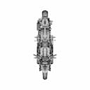 Lego Technik - Yamaha Mt10 Sp (42159) - Downloadable CAD Representation_0_0_degree_snapshot
