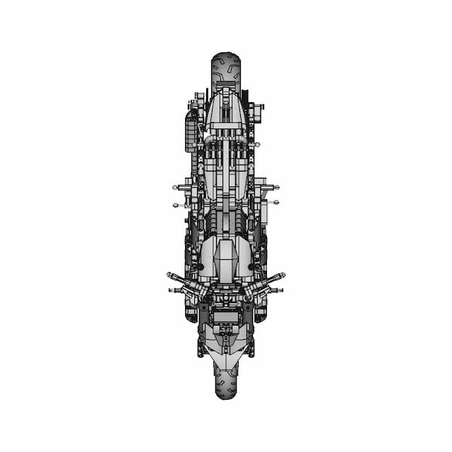Lego Technik - Yamaha Mt10 Sp (42159) - Downloadable CAD Representation