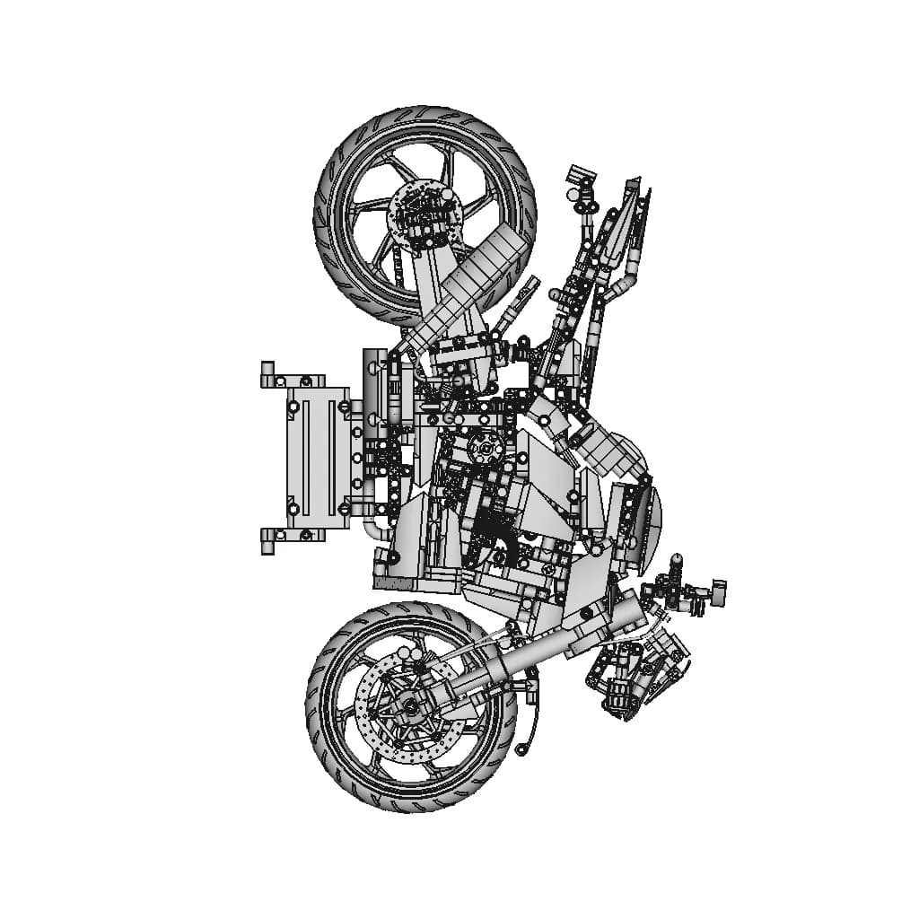 Lego Technik - Yamaha Mt10 Sp (42159) - Downloadable CAD Representation_0_270_degree_snapshot