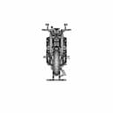 Lego Technik - Yamaha Mt10 Sp (42159) - Downloadable CAD Representation_90_0_degree_snapshot