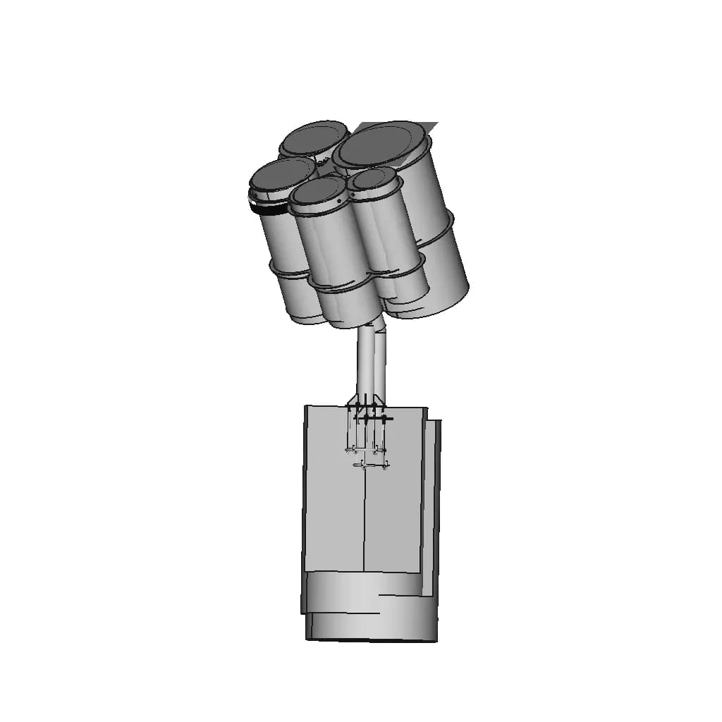Metal Drums For The Playground Маф Барабаны Металлические Для Детской Площадки - Downloadable CAD Representation_60_30_degree_snapshot