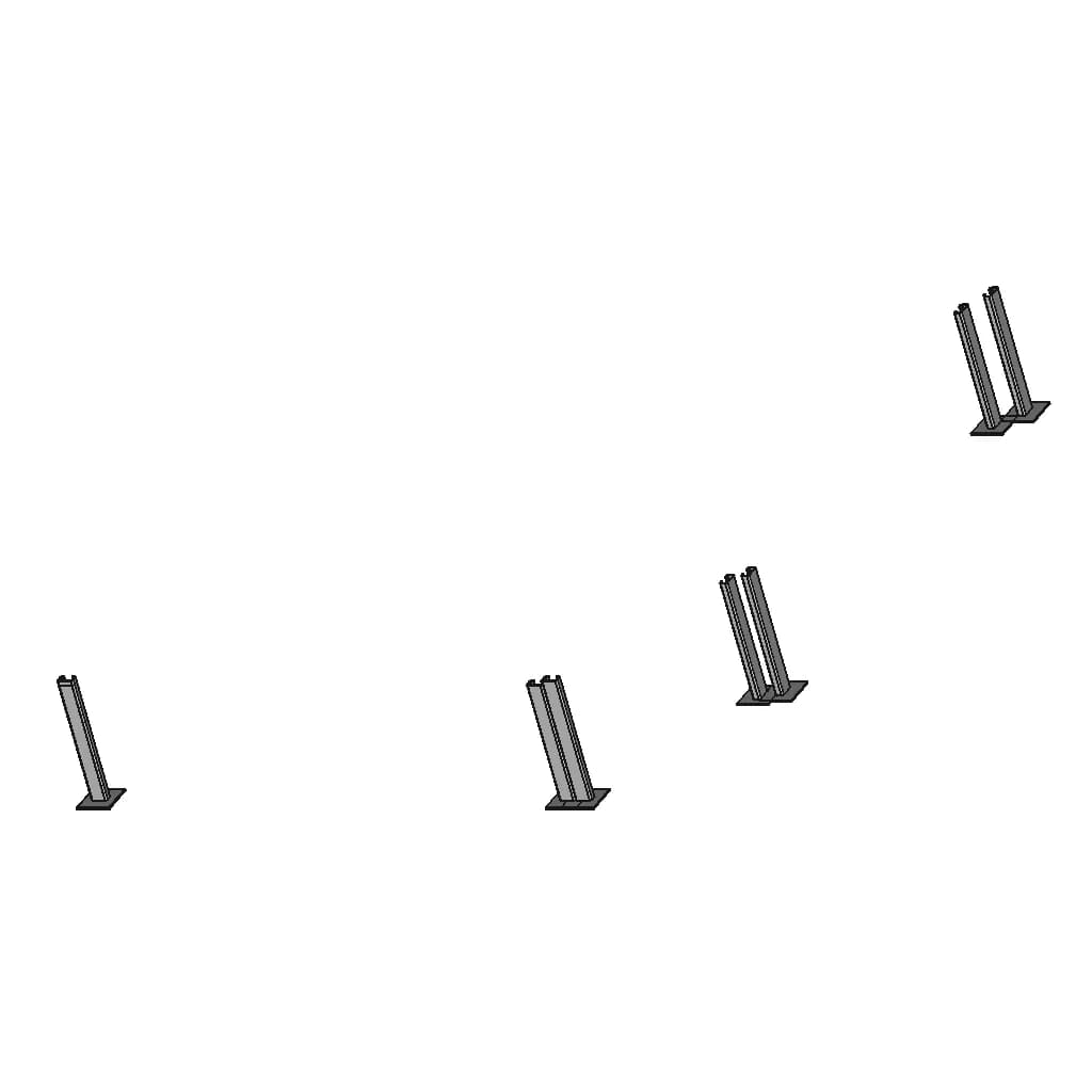 Road Barrier Fence - Downloadable CAD Representation_60_30_degree_snapshot