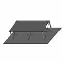 Steel Roof 11.7 X 6 -H 3.5 Mt | High-Quality CAD Model_60_30_degree_snapshot