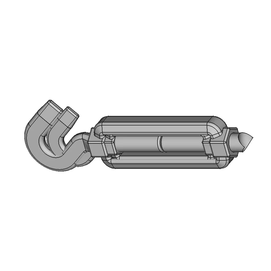 Turnbuckles M6-M36 - Downloadable CAD Representation_60_30_degree_snapshot