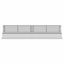 Fence With A Combination Of Metal - Wood | 3D Engineering Design File_0_270_degree_snapshot
